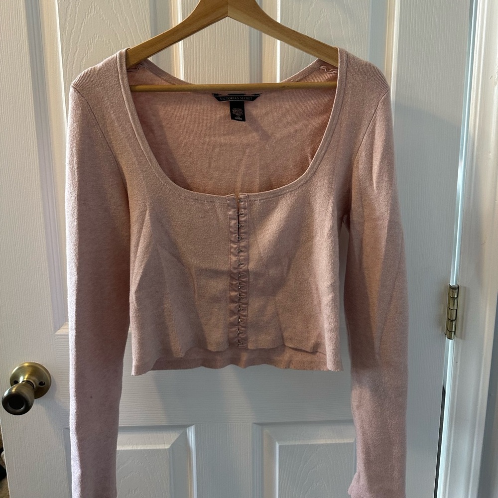 Victoria’s Secret Long Sleeve Corset Style Top